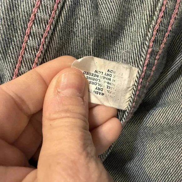 Gap Kids Jean Jacket Denim Snap Front Coat Boys Girls Unisex Size Medium - Picture 4 of 6